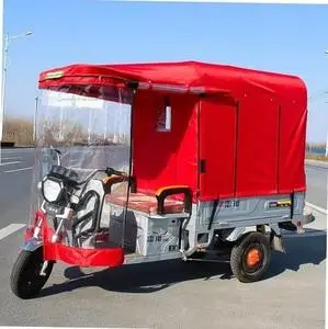 电动三轮车帆布雨棚遮阳蓬子全封闭透明加厚电瓶车篷平板摩托车朋