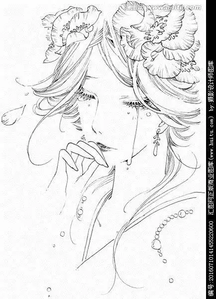 古代小人新娘简笔画