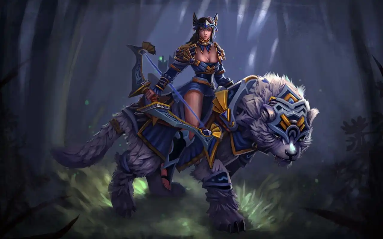 魔兽世界3月之女祭司图片电脑壁纸