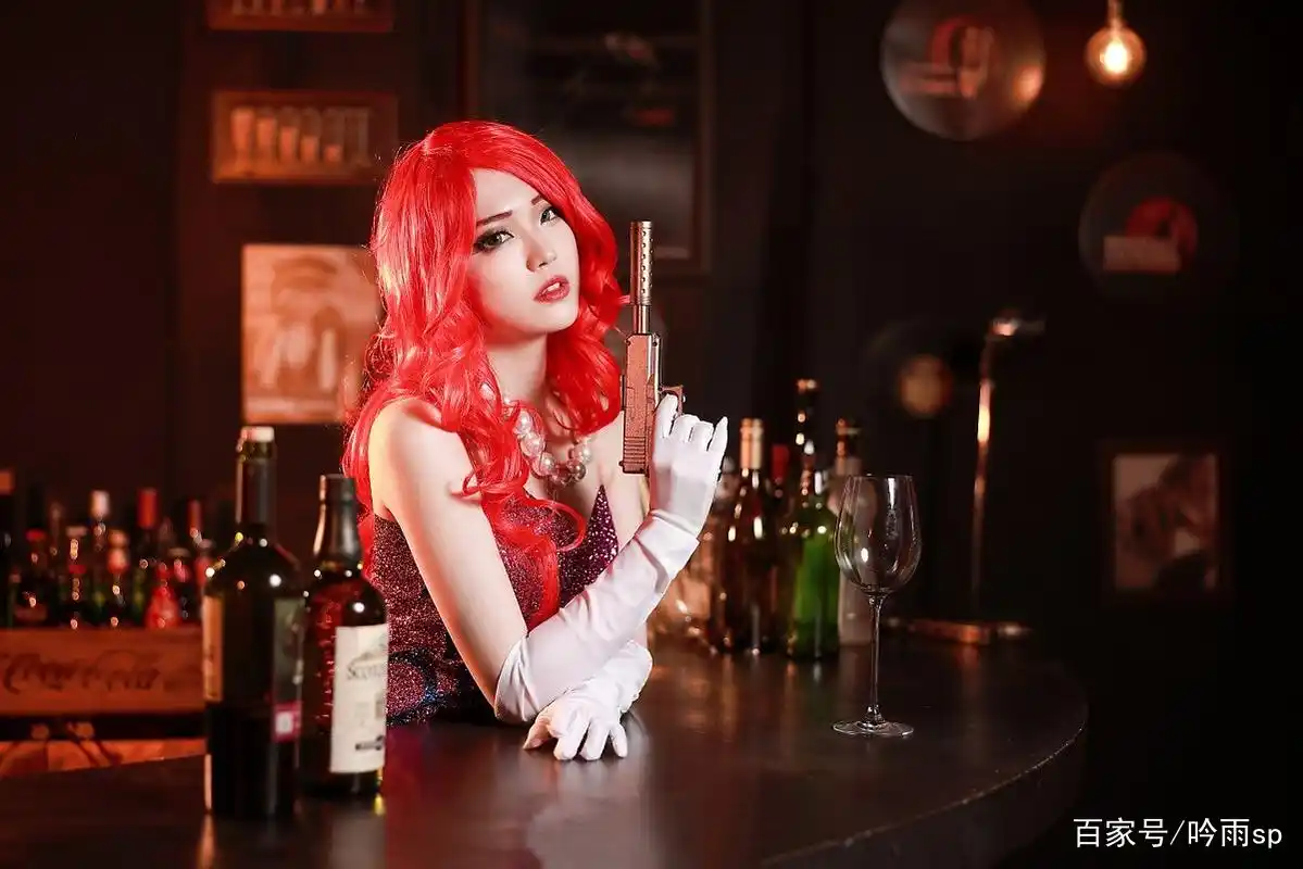 英雄联盟lol-赏金猎人厄运小姐特工狂花cosplay