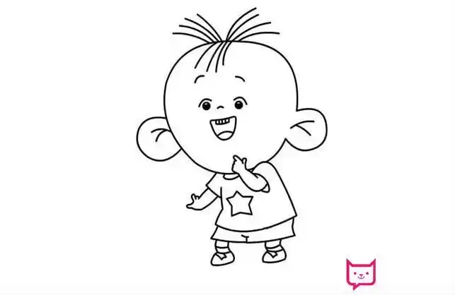 《大耳朵图图》系列之壮壮简笔画简笔画胡图图的妈妈胡图图全身简笔画