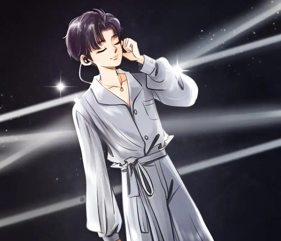 tfboys分享190824饭绘王源六周年舞台集记录发光发亮的源哥