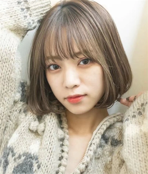 日系波波头内扣,对于方脸,菱形脸都非常友好,线条的硬朗都被隐藏起来.