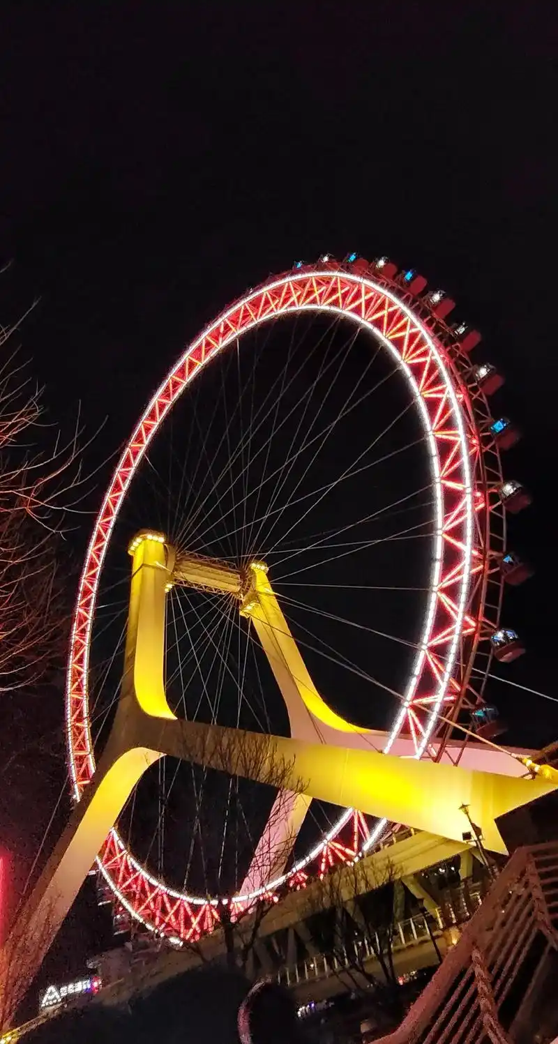 摩天轮99下的风景 #天津之眼美景图 来天津吧,天之眼只扶 - 抖音