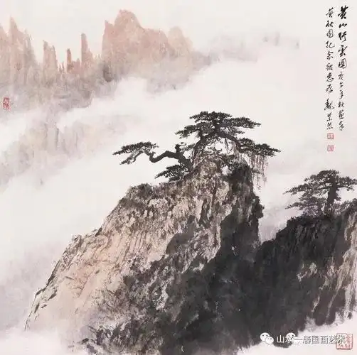 魏紫熙百幅精品山水画欣赏