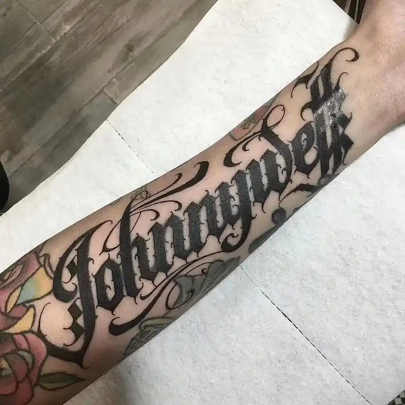 花体字纹身作品活动持续中