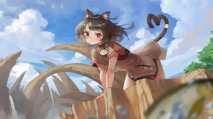 性感甜美动漫少女高清桌面壁纸