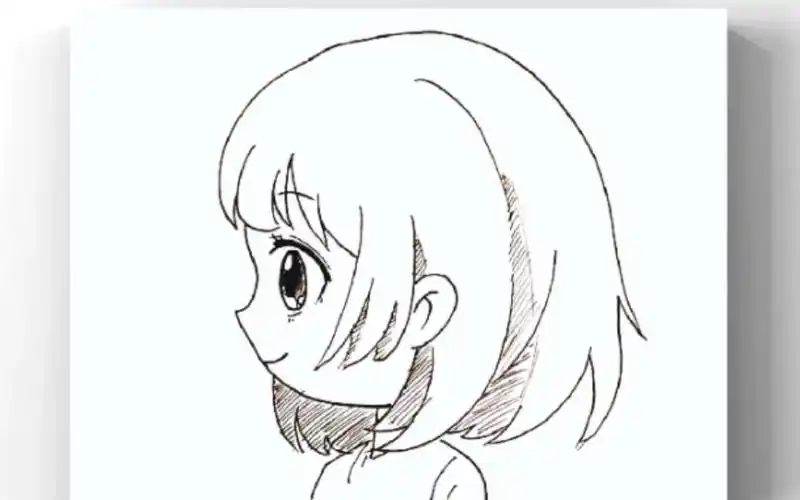 教你一个q版动漫头像正侧面万能公式