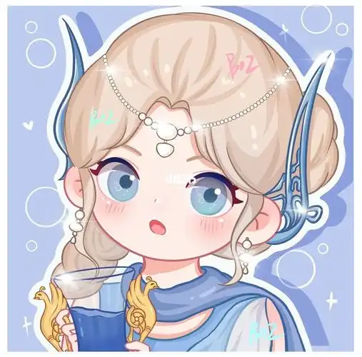 继雪糕拟人新坑星座拟人来啦造型参考的机智张#卡通头像  #水瓶座