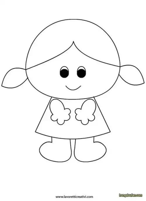 超简单画可爱的小女生