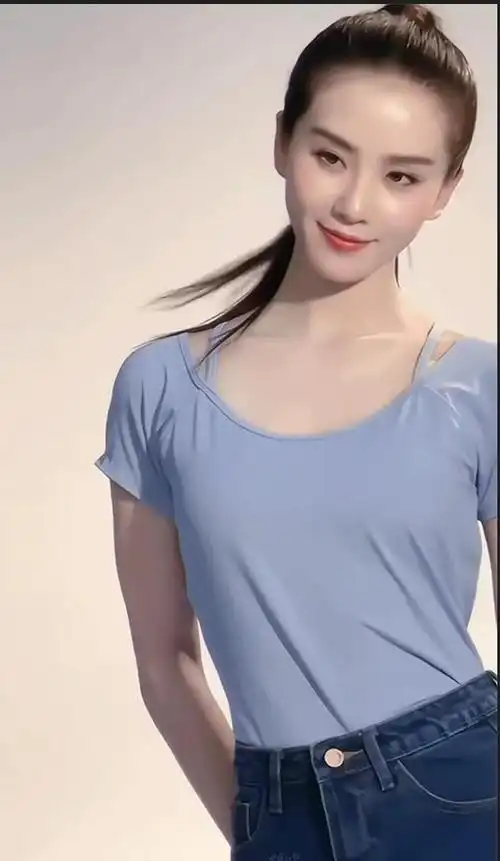 只见镜头里的刘诗诗扎着高马尾,神情轻松自然,对着镜头莞尔一笑,像极