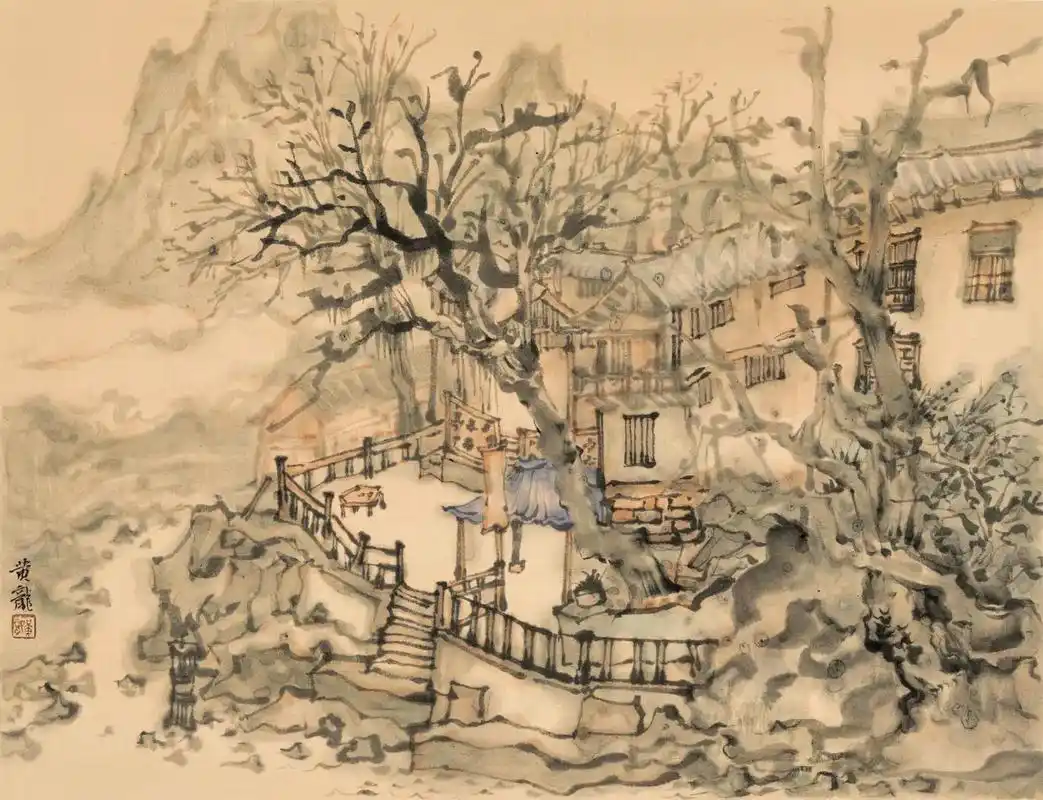 黄姚古镇写生画集#原创绘画 #山水如画 #书画收藏 - 抖音