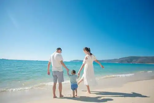 一切一切都在喃喃的告诉我们,还要再来呦,所以三口之家的首次远行