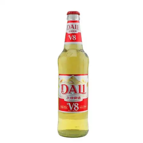 5折 5折 大理v8啤酒 瓶装云南特产听装风花雪月大理v8罐装小麦啤酒