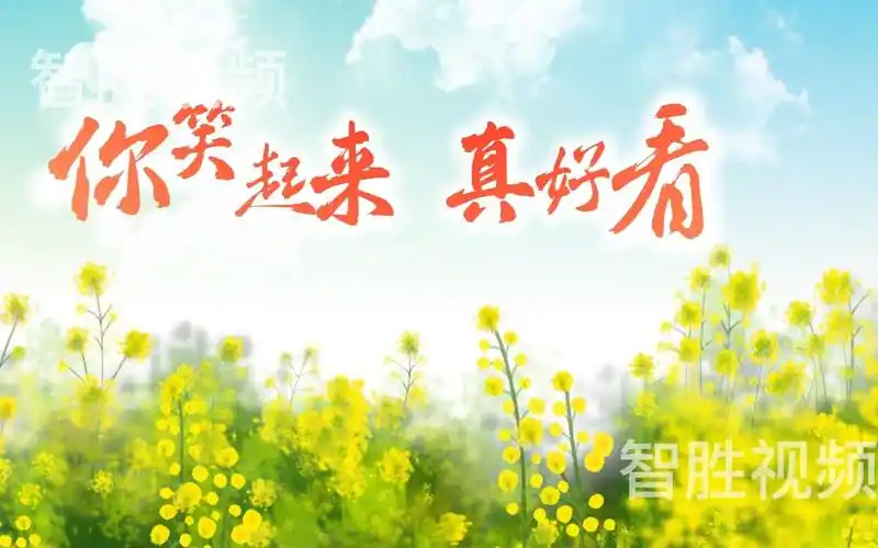 你笑起来真好看 歌曲 配乐 合唱 舞蹈 舞台 led 大屏 背景视频 素材