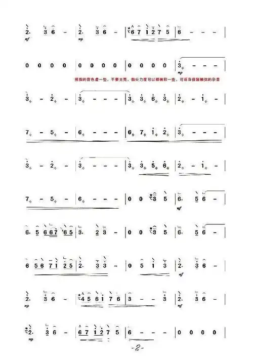 「古筝曲谱」一学就会的详细古筝版《琵琶语》教学含曲谱