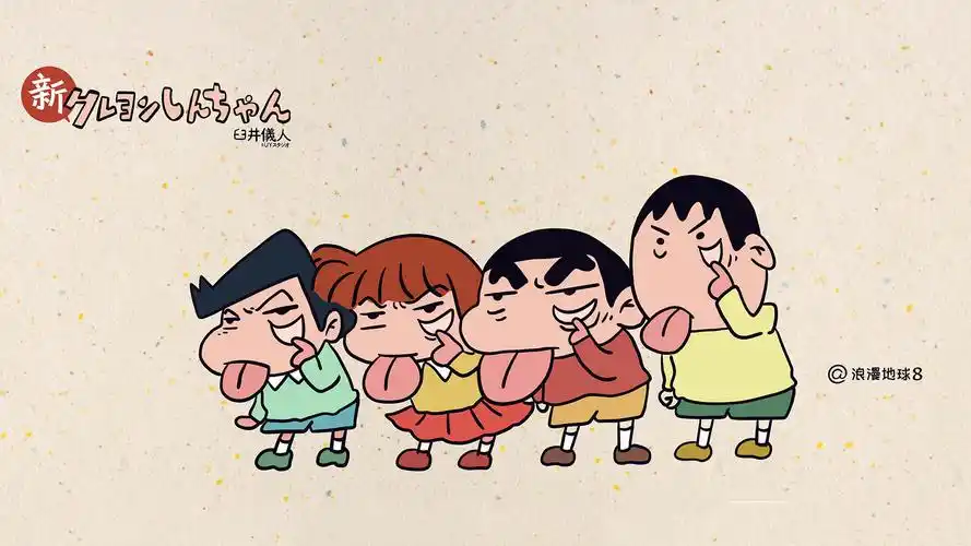 蜡笔小新精美插画高清桌面壁纸_卡通动漫_壁纸下载_美桌网