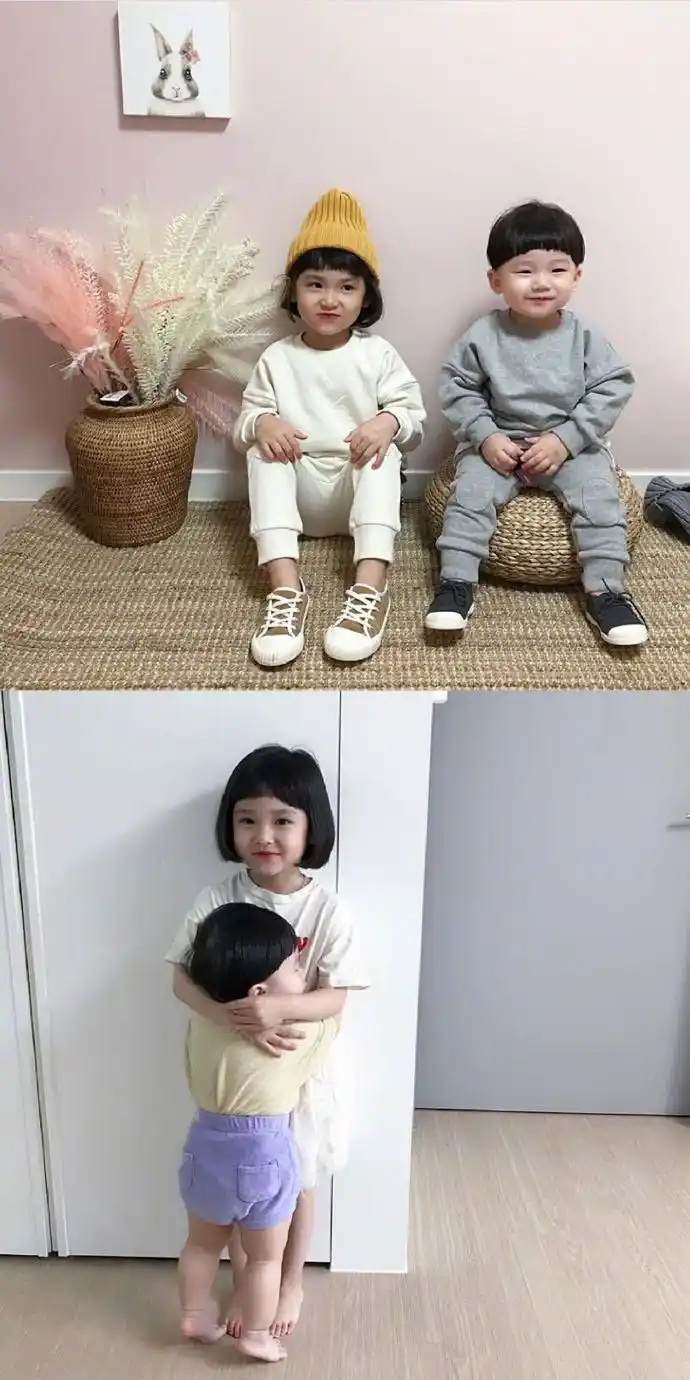 一双小姐弟,两份小幸福,这样的生活刚好.