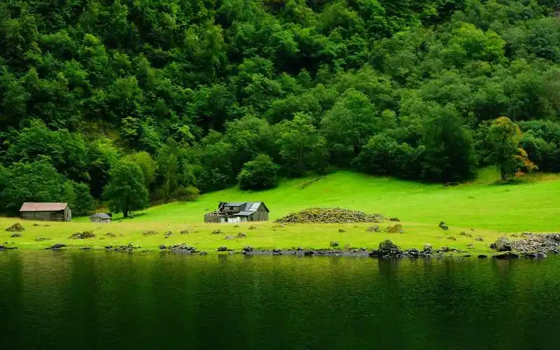 挪威优美安静小村庄异国风光,风景-回车桌面
