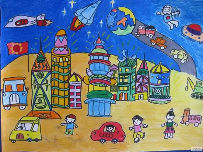 简笔画大全 儿童画 科幻画相关搜索: 太空城太空儿童画科幻儿童画