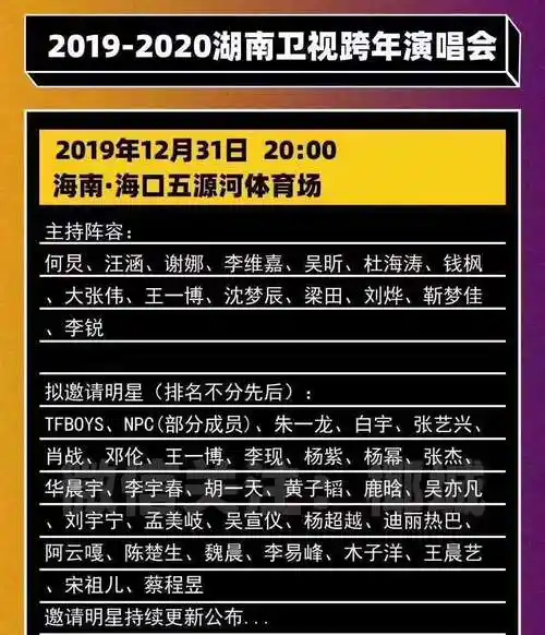 tfboys行程新爆料,今年跨年一起过