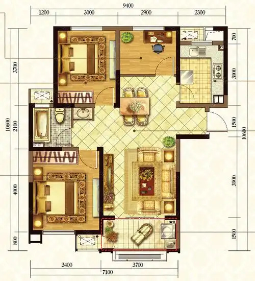 太原新房 杏花岭区 富力城 主力户型 价格待定 了解富力城户型的详情