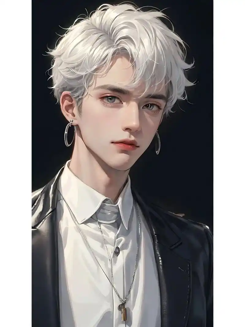 银发少年|男生头像