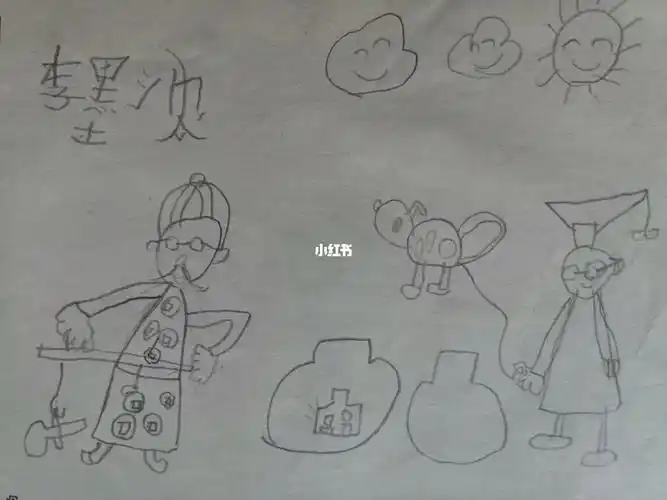 满腹经纶瓦罐装夫子用称量一量雀儿雀儿来帮忙#寻找小红书绘画大神