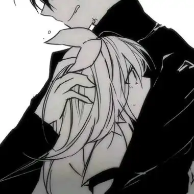 动漫哭泣情侣头像