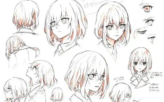 动漫不同角度的头部和五官塑造技巧