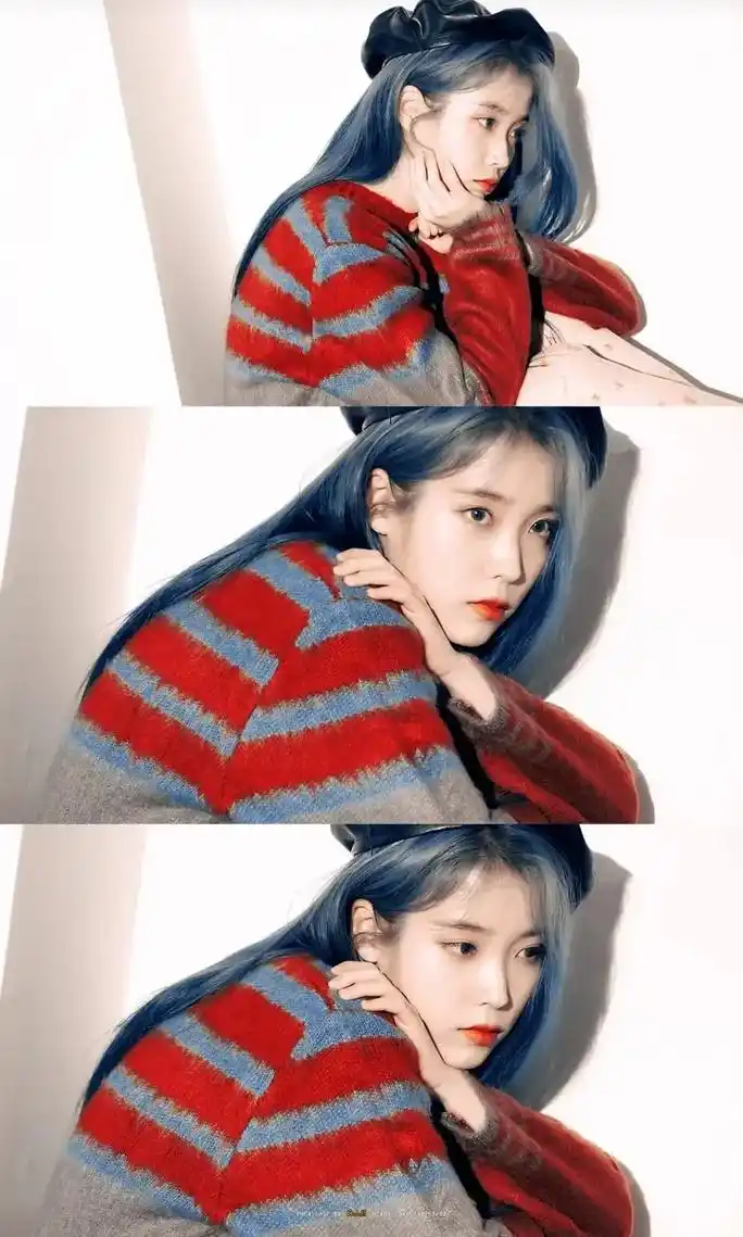 家人们用这个bgm和iu#蓝发 的图 梦回2019刚喜欢#i - 抖音