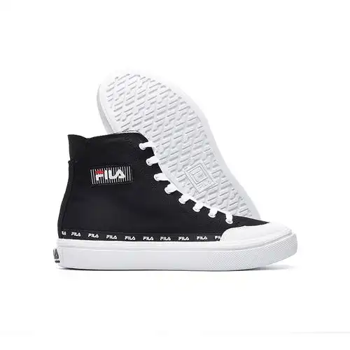 fila斐乐女子高帮帆布鞋2020秋季新款休闲轻便帆布鞋