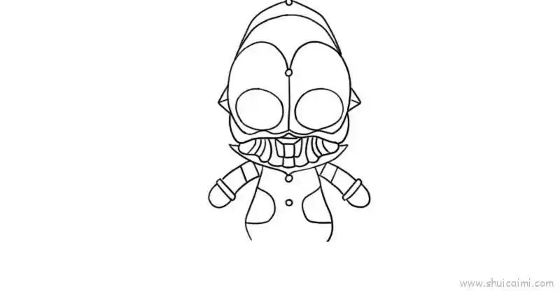 67奥特之王儿童画怎么画 67奥特之王简笔画图片