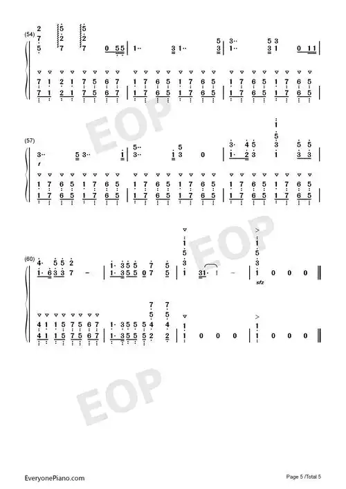 ウルトラセブンの歌-赛文奥特曼主题曲双手简谱预览5