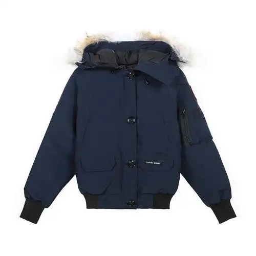 canadagoose加拿大鹅女士涤纶鸭绒连帽羽绒服飞行员夹克外套7999l