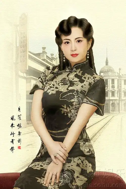 杨童舒复古大片贺新春 旗袍裹身娇娆多姿