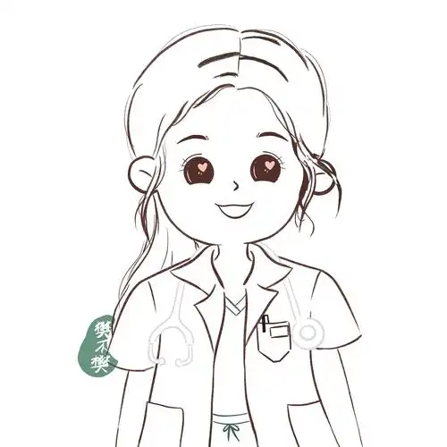 手绘医生小姐姐头像