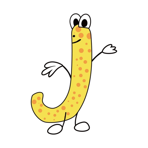 卡通英文字母字体j图片