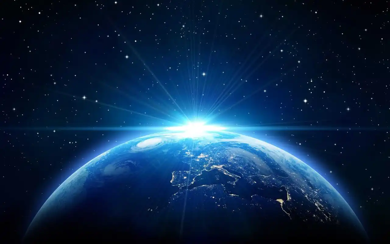 高清晰微信背景图-星球蓝光壁纸