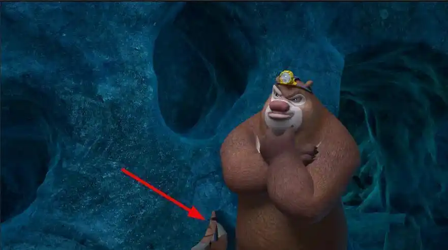 盘点熊出没中三大奇怪穿帮镜头二狗会术