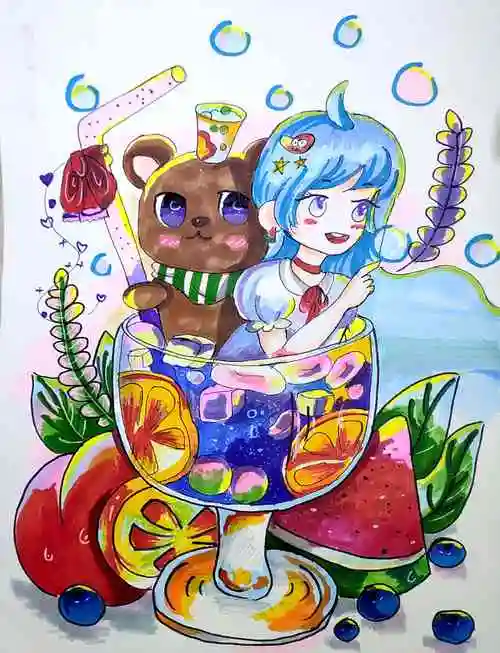 漫画·儿童画八级-儿童画-美术 - 四川艺术考级网—成都美术考级网