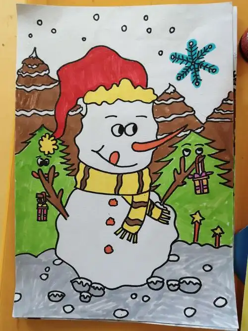 闽中物流城幼儿园第六期儿童绘画班第十四次主题画