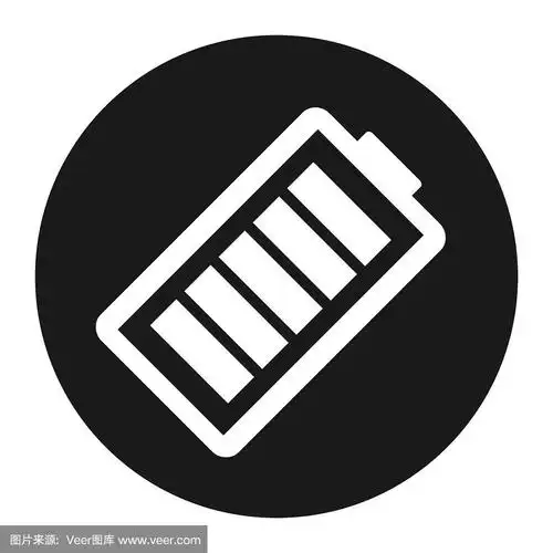 电池充电指示图标.矢量插图孤立在白色背景