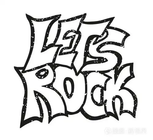 让我们摇滚的口号.纺织品图形 t恤印刷.矢量插画设计 eps 10