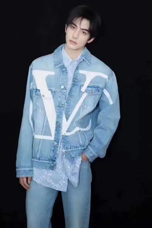 boy 2019早秋新款大v明星张艺兴同款牛仔外套独家定织面料原五金