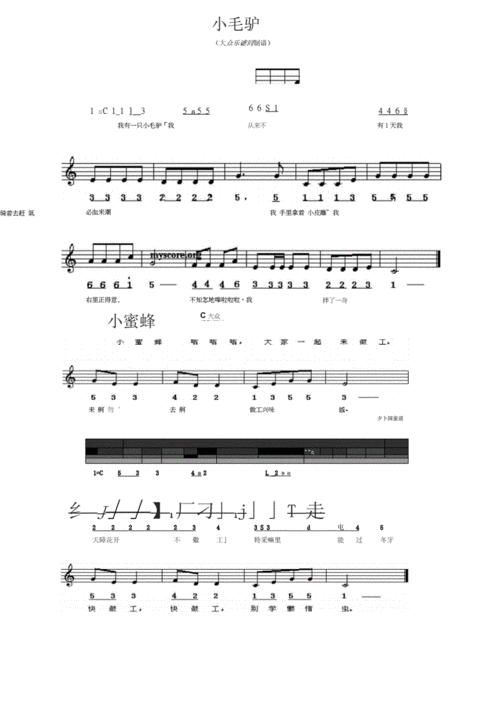 电子琴练习曲谱(入门级).docx 12页