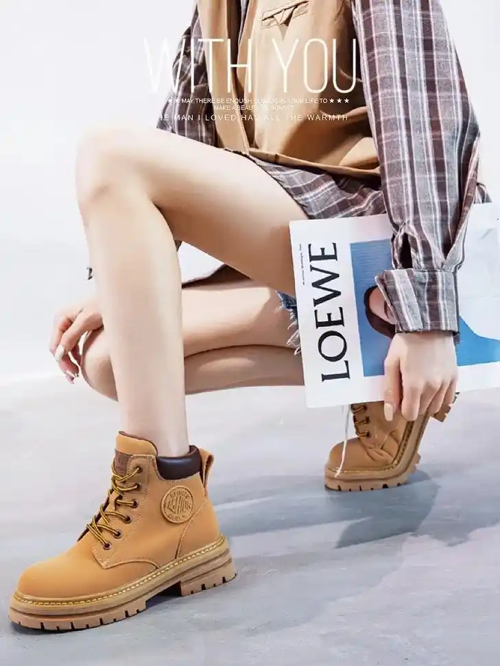 英伦风百搭显脚小真皮中 - 抖音