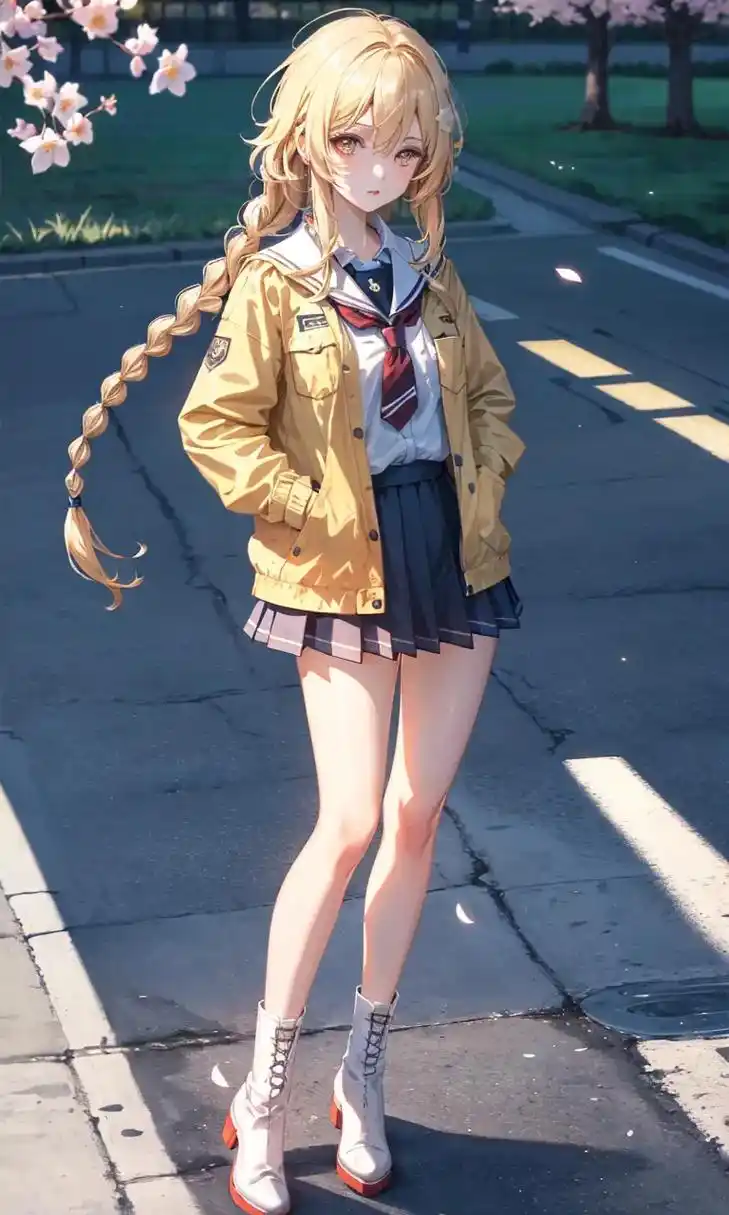 当原神角色双马尾配校服!(校园风系列一)#风花的呼吸 #原神 - 抖音