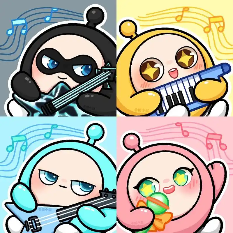 蛋仔小队头像|四小只音乐会96.四只都有自己的专属乐器耶!  - 抖音