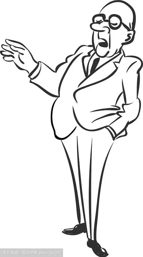 商人站在深色西装与手